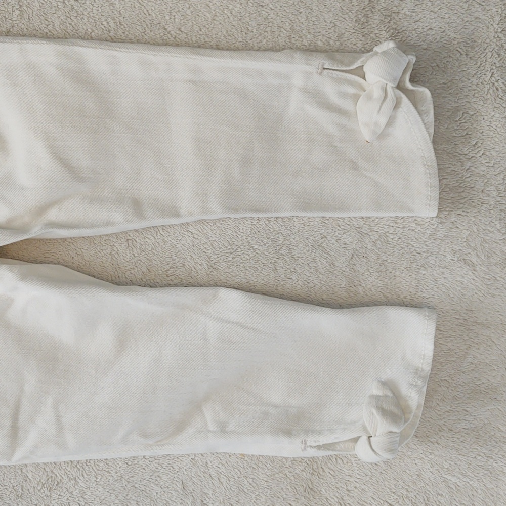 NWT baby Gap white stretch 2T denim bottoms & NWT old Navy 5 pocket skirt - Picture 9 of 13